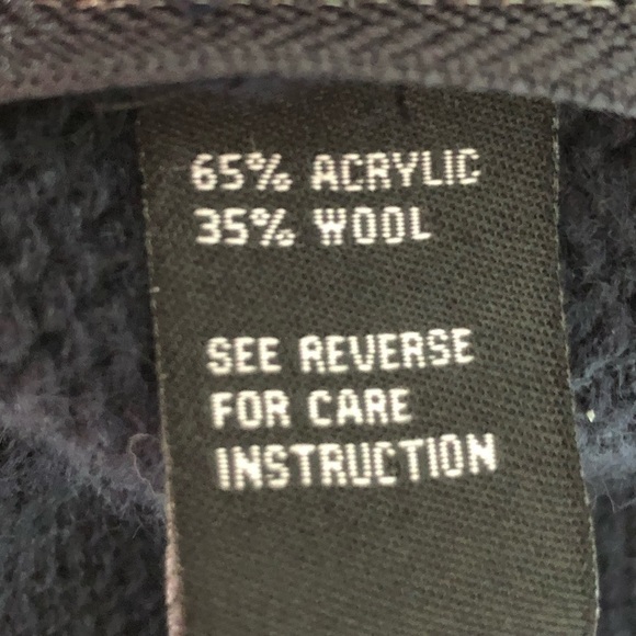 Cliché Couture Wool Knit Zipper Nordic Sweater Pull Over Size Medium - Picture 10 of 12